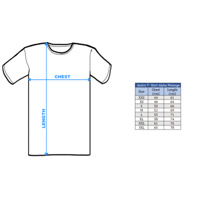 Andro T-Shirt Alpha Melange darkblue