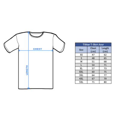 Tibhar T-Shirt Azur pink/yellow/blue