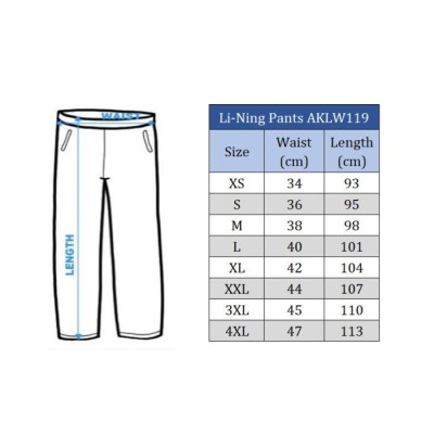 Li-Ning National Pants AKLW119 Black