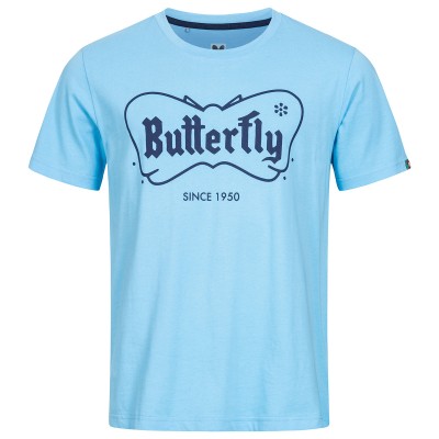 Butterfly T-shirt Anniversary 70 blue