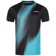 Donic T-Shirt Cream  black/light blue