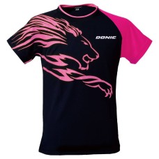 Donic T-shirt Lion black/pink