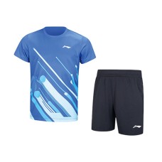 Li-Ning Set Shirt+Shorts AATU048-1C blue/black