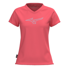 Mizuno Lady T-shirt Athletics RB Tee K2GAC701 Calipso Coral