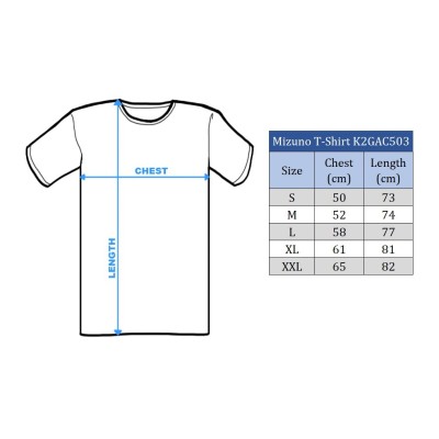 Mizuno T-shirt Athletics Graphic K2GAC503 Princess Blue