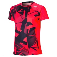 Mizuno T-shirt Shadow Graphic 62GAC50166 vibrant red