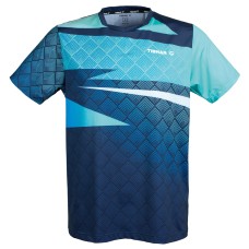 Tibhar T-Shirt Corner navy/turquoise