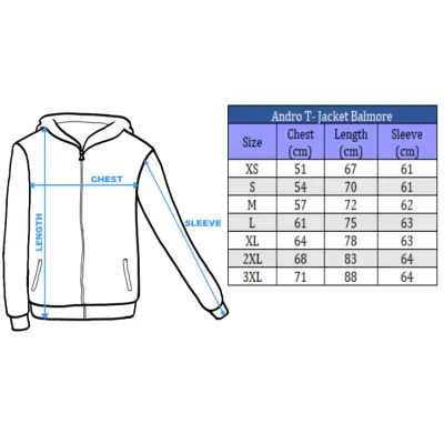 Andro Hoody Balmore black/grey