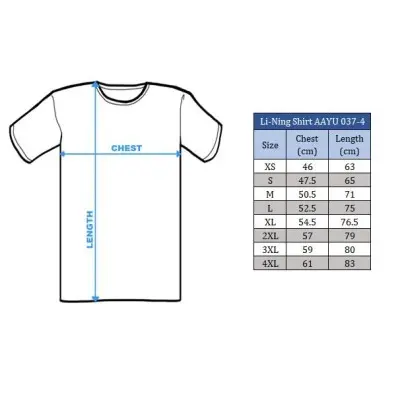 Li-Ning National T-Shirt AAYU037-4C fantasy blue