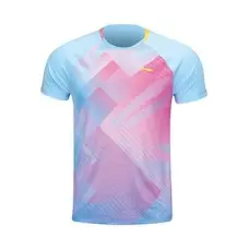Li-Ning Shirt AAYU031-6C light blue/pink
