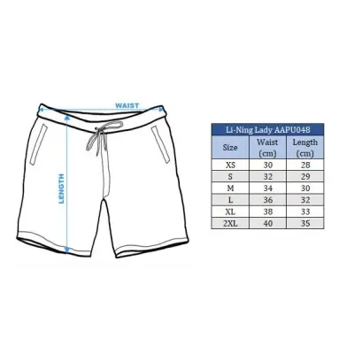 Li-Ning Women's National Shorts AAPU048-2C blue