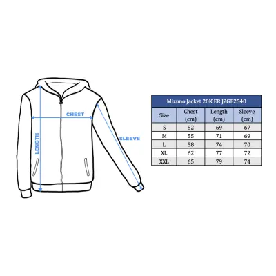 Mizuno Jacket 20K ER J2GE2540 moonlit ocean/indigo bunting