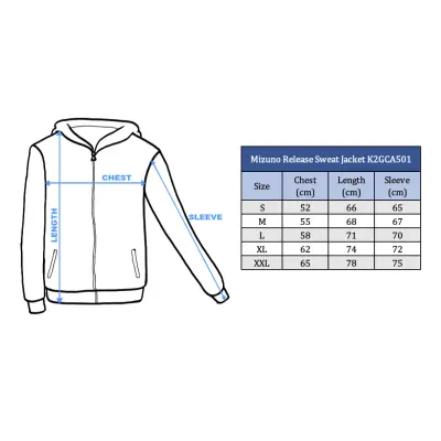 Mizuno Release Sweat Jacket K2GCA501 stormy weather