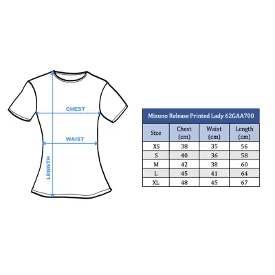 Mizuno T-shirt Release Printed Lady 62GAA700 candy coral