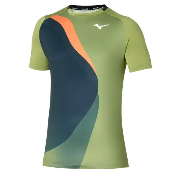 Mizuno T-shirt Release Shadow 62GAA501 calliste green