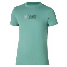 Mizuno T-shirt Release Tape K2GAA501 mineral blue