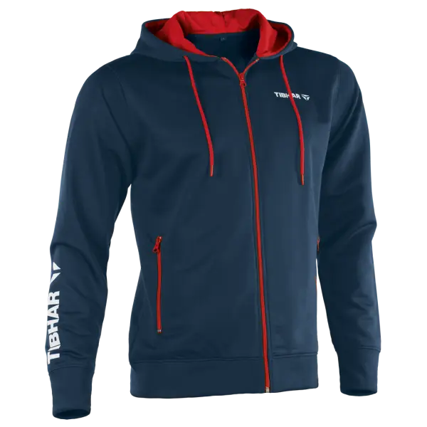 Tibhar Hoodie World navy/red