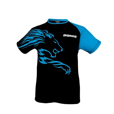 Donic T-shirt Lion black/cyan