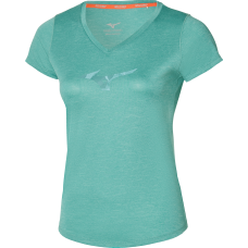Mizuno T-shirt Lady Core RB Graphics Tee dusty turquose
