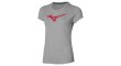 Mizuno T-shirt RB Logo Tee Lady's K2GA1803 grey